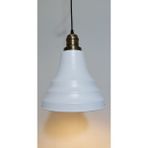 Riolight vintage,retro,rustik mutfak,oda,otel,cafeler için beyaz 1xe27 metal sarkıt avize çap:23cm