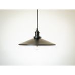 Riolight vintage,rustik mutfak,oda,otel,cafeler için siyah 1xe27 metal sarkıt avize çap:38cm