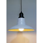 Riolıght vintage,rustik otel,cafe,mutfak,odalar için beyaz 1xe27 metal sarkıt avize çap:30cm