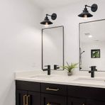 Riolight Vintage,rustik Siyah Mafsallı 1xe27 Banyo Ayna Üstü Apli Siyah