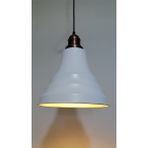 Riolight vintage,rustik,modern,mutfak,oda,otel,cafeler için beyaz 1xe27 metal sarkıt avize çap:23cm