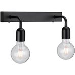 Riolight Vintage,rustik,retro 2 x E27 Siyah Metal Ayna Üstü Duvar Aplik UZUNLUK:30 cm - 10 cm