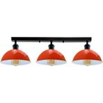 Riolihgt Retro,modern,vintage Turuncu Başlık 1XE27 Metal Plofonyer Sıralı Avize Taban UZUNLUK:60CM - 3