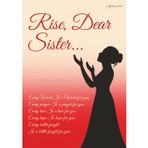 Rise Dear Sister: a reflection journal: Lined inspirational notebook with white & red sunset for prayers, sermon notes, Bible study, and quiet time devotional writing, 7x10, Great gift for women!