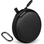 RISETECH Dairesel Kulaklık Kılıfı Kablolu Kulaklık Kılıfı Tutucu Sert EVA Küçük Fermuarlı Kılıf Kulak Monitörü ile Uyumlu, KZ ZS10 PRO IEM, Shure SE215-CL, Sennheiser IE 200 IE 300, CCZ Melody,