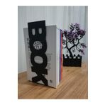 risingmaber Dekoratif Siyah Metal Dikey Book Yazı Tasarımlı Kitap Tutucu Ve Metal Kitap Desteği 2li Set Mk11s