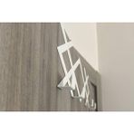 Risingmaber Metal Beyaz Desenli Amerikan Kapı Arkası Askılık Organizer Askılık ve Desenli Banyo Kapı Arkası Askılık MT77B