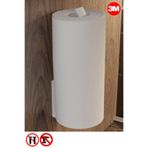 Risingmaber Metal Beyaz Yapışkanlı Kağıt Havluluk Yapışkanlı Havlu Askılığı, Banyo Askısı Yapışkanlı Havluluk ve Peçetelik 3M Yapışkanlı Tasarım MT72BD