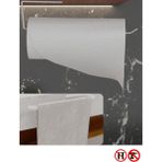 Risingmaber Metal Beyaz Yapışkanlı Tuvalet Kağıtlık ve Kağıt Havluluk Ikili Set Yapışkanlı Wc Kağıtlık ve Kağıt Havlu Askısı 3m Yapışkanlı Tasarım