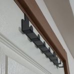 RİSİNGMABER Metal Mat Siyah Amerikan Kapı Arkası Askılık Organizer ve Banyo Kapı Arkası Askılık
