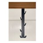 Risingmaber Metal Mat Siyah Amerikan Kapı Arkası Dikey Kapı Arkası Askılık Organizer Askılık Ve Banyo Kapı Arkası Dikey Askılık ( 2li Set)