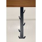 Risingmaber Metal Mat Siyah Amerikan Kapı Arkası Dikey Kapı Arkası Askılık Organizer Askılık Ve Banyo Kapı Arkası Dikey Askılık