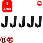 Risingmaber Yapışkanlı Askılık Kapı Arkası Bornoz Askılığı Yapışkanlı Mutfak Banyo Askılığı Havlu Askılığı Elbise Askılığı 5'li set 3M Yapışkanlı Tasarım