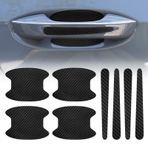 Rislobx 8 Adet Araba Kapı Kolu Çıkartması, Karbon Fiber Araba Kapı Bardak Koruyucu, Evrensel Otomatik Kapı Kolu Koruyucu Film, Çoğu Araba, SUV ve Kamyonet için Çizilmez Araba Çıkartmaları