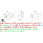 Rişte Home Rişte li Standart 3lu 1 Adet Ağaç Desen Koltuk, Kanepe,çekyat Örtüsü,likrali,lastikli, - Krem - 185 x 230 cm