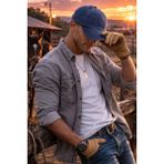 Ritagarcia Erkek Unisex Eskitme Kanvas Beyzbol Şapkası - Ayarlanabilir Pamuklu Vintage Cap - Standart - Lacivert