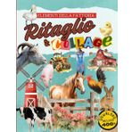 Ritaglio & Collage : "Elementi della Fattoria": Oltre 400 illustrazioni vintage realistiche e ad acquerello con una raccolta di animali, fienili e ... limiti, con download delle immagini incluso.