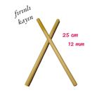 Ritim Çubuğu 20 Çift 40 Adet Pürüzsüz 25 Cm 12 Mm