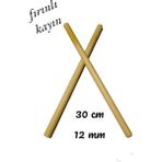 Ritim Çubuğu 7 Çift ( 14 Adet ) Pürüzsüz 30 cm 12 mm