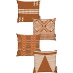 RİTMOHOME Etnik 4'lü 50x50 Kırlent Kılıfı RHP5009