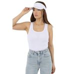 Ritnice Kadın Cotton Premium Doku Beyaz Pamuklu Basic Fitilli Atlet XL