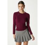 Ritnice Kadın Main Lux Touch Yumuşak Doku Mürdüm Bluz - XL