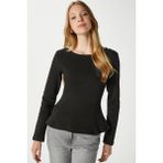 Ritnice Kadın Runa Premium Siyah Peplum Bluz