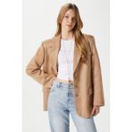Ritnice Kadın Thomas Süet Taba Blazer Ceket: - --
