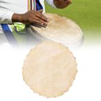 RiToEasysports 320mm Davul Kafası Cilt, Shaman Djembe Davul Için Keçi Derisi Shaman Djembe Davul Kafası