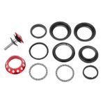 RiToEasysports Bisiklet Kulaklığı Metal Bisiklet Rulmanı Kulaklık Konik Kafa Tüp Kase Seti Dağ Bisikletleri ile Uyumlu Sabit Dişli Bisiklet Renkli (kırmızı)