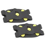 RiToEasysports Buz ve Kar Sapları Yaylı Pençeli Outdoor Krampon Botları 5 Dişli Kaydırmaz Kayak Buz Ayakkabısı Kılıfı Yüksek Esnekliğe Sahip, Takması ve Çıkarması Kolay Aksesuarlar