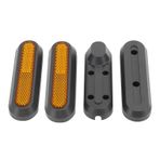 RiToEasysports M365/PRO/PRO2 Elektrikli Scooter için Scooter Ön Tekerlek Koruyucu Kılıf Arka Tekerlek Dekoratif Kapak Seti, Yansıtıcı Çıkartmalar ile