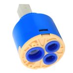 Riuulity 35mm Seramik Diskli Kartuş Değişimi, PP Plastik Malzemeden Yapılmış, Seramik Tipli Mutfak Banyo Bataryası Için İdeal, Su Tasarrufu (40mm)
