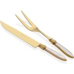 Riva Dossi Krem Gold 2'li Et Servis Seti