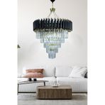Riva Gold 55x55 Cm'lik Kristal Taşlı Gold Lüks Avize - Yatak Odası - Salon - Mutfak - Hol Altın
