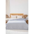 Riva İstanbul Açık Gri Valencia Sherpa Çift Kişilik Peluş Battaniye - 200 x 240 cm