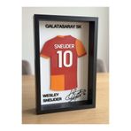 Riva Self Galatasaray Wesley Sneijder 3D Yazıcı Baskı Çerçeve Tablo - 14x21.5 cm - Efsane 10 Numara Tasarım