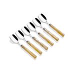 Rivadossi Bamboo 6 Kişilik Krem Rengi Dondurma Kaşığı