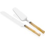 Rivadossi Bamboo Kemik Pasta Servis Seti 2 Li - Krem
