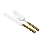 Rivadossi Bamboo Zeytin Yeşili Pasta Servis Seti