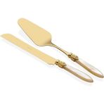 Rivadossi Sandro Rivadossi Laura Oro Krem Pasta Servis Seti - 27x27