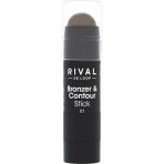 Rival De Loop No.01 Bronzer Stick 5 G Uzun Süre Kalıcı ve Doğal Görünüm Sağlayan Vegan Ürün