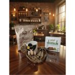 Rivelcandle Madam Leopard El Yapımı Kahve Sunum Seti ( Kahveli Çikolatalı ) - Renkli - 90 ml
