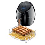 Rivelsa Home Airfryer Xxl Yağ Sıçratmaz Tel Paslanmaz Çelik 4 Şiş telli