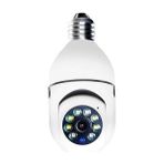 River World 360 Derece Panoramik Ampul Wifi Kamera Ses ve Hareket Algılayıcı Gece Görüşlü - Beyaz