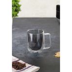 River World Cam Kupa Çift Cidarlı Rengi Gri - Renkli - 0 - 499 ml