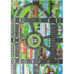 River World Çocuklar Için Mutlu Şehir Hayatı Temalı Oyun Matı - Çok Renkli - 57 x 83 cm