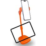 River World Plastik Masa Üstü Telefon ve Tablet Tutucu Turuncu - Renkli