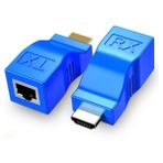 Rivera Tech Rvrhb Ally HDMI Extender 4K 3D RJ45 Cat6 ile 30M HDMI UZATICI-(5775) - 1 - Mavi