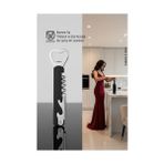 Rivera Tech Rvrhb Barmen Tip Çelik Profesyonel Tirbüşon ve Şişe Açacağı Kombine Set - 1 lt